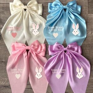 Some Bunny Loves You Easter Bow Ribbon